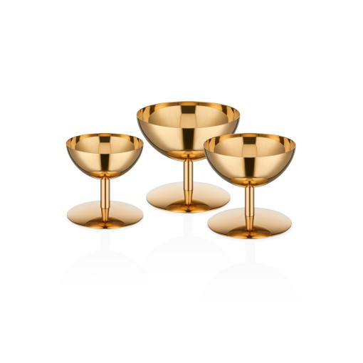 Креманка, диаметр 8,5 см, высота 7,5 см, золото, Narin