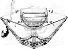 Комплект д/икры «Torcello» 100 мл, стекло