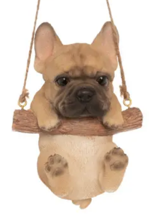 Подвес БУЛЬДОГ 10х15 см, полирезин, бежевый