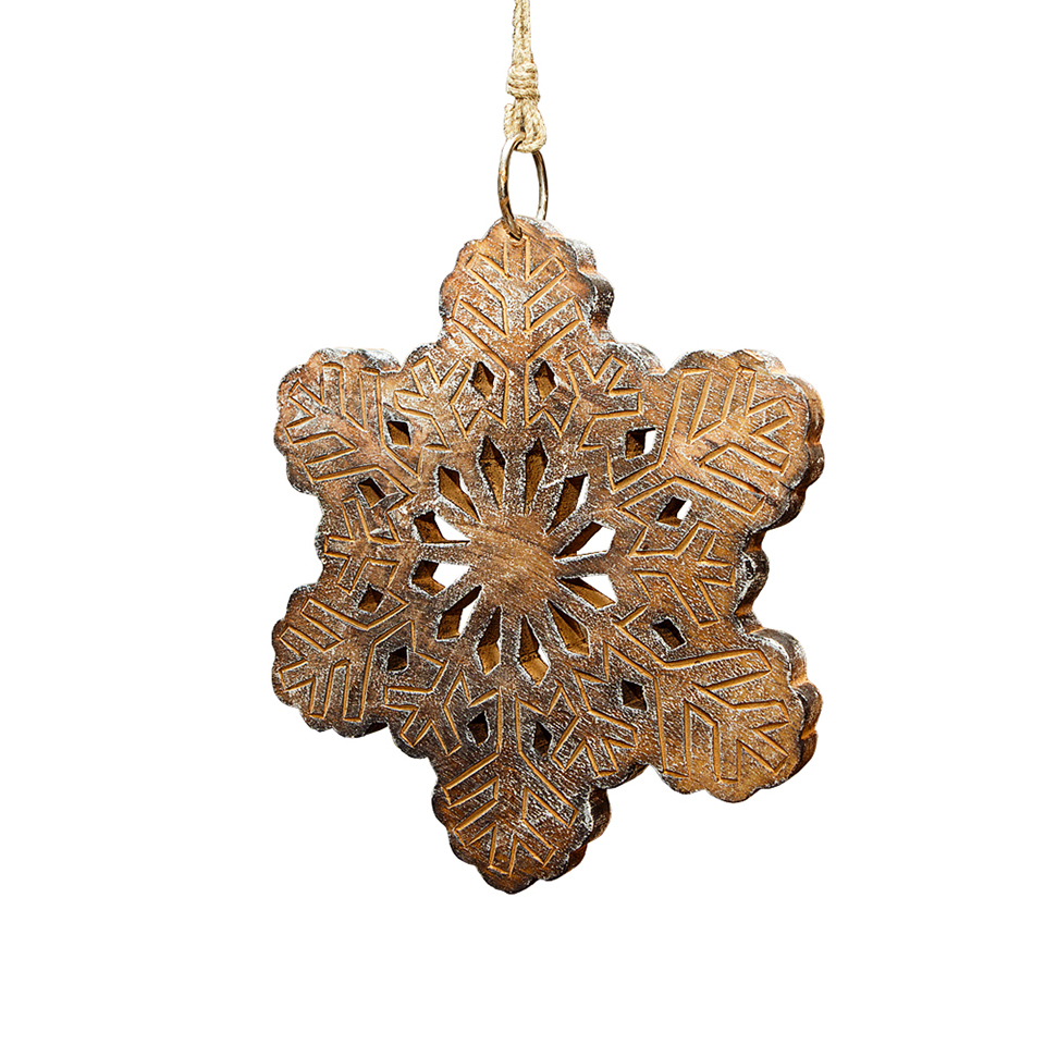 Декор Снежинка деревянная 30*30 см