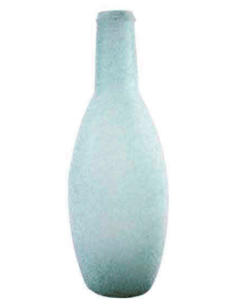 Ваза 16 * 45 см., зеленая с каплями