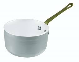 Сотейник d=10 см, h=6 см, алюминий, керамическое антипригарное покрытие, латунная ручка