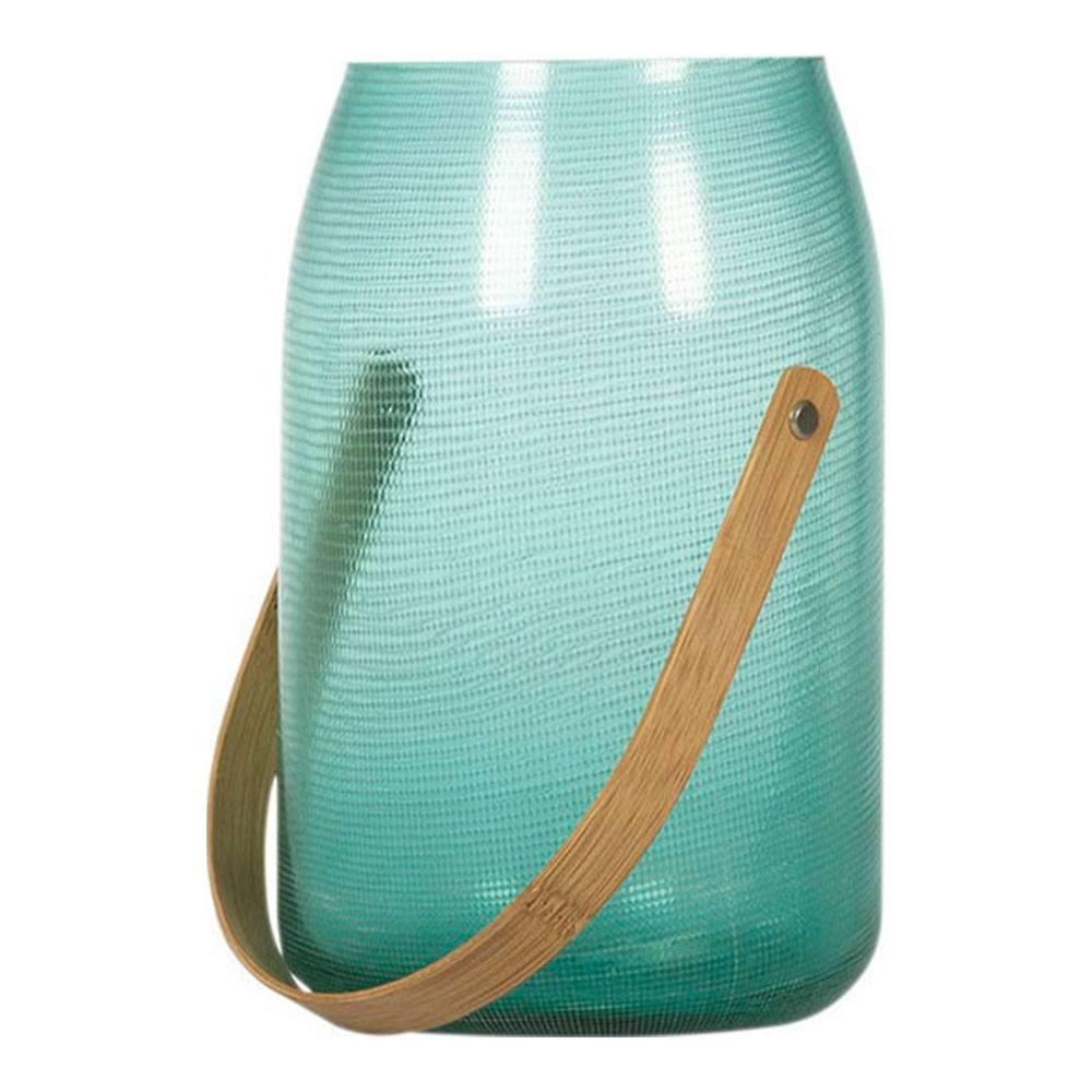 Ваза зеленая SCANDINAVIA MODERN стекло/бамбук