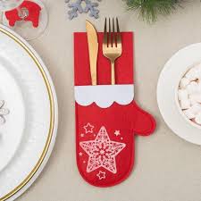 Новогодний карман-варежка для приборов