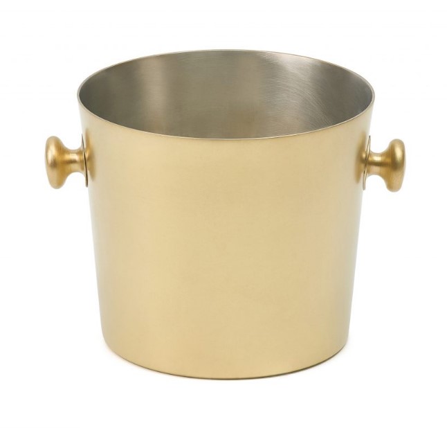 Ведро для льда латунное с лужением внутри, 13х12 см Gibco