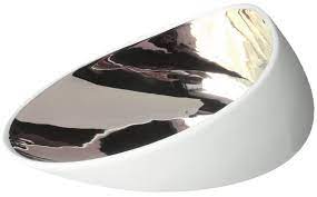 Салатник/чаша 18 см металл/белый, Jomon Cookplay