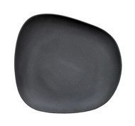 Тарелка квадратная черная матовая, 26*24,5*4 см. Cookplay