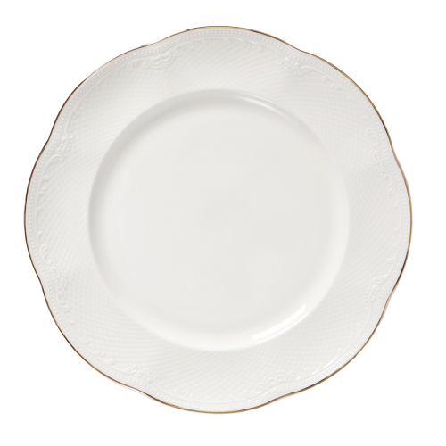 Тарелка 23 см Aristocrat GOLD, Noble, фарфор