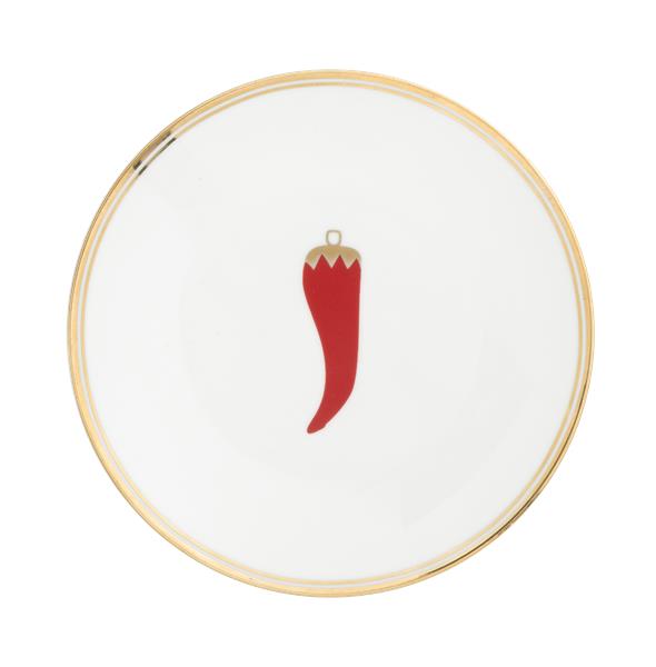 Тарелка 17 см, La Tavola Scomposta (перец чили)