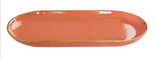 Блюдо овальное 30 см оранжевое Seasons