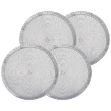 Набор подстановочных салфеток "ФЕЕРИЯ" серебро 4 шт.