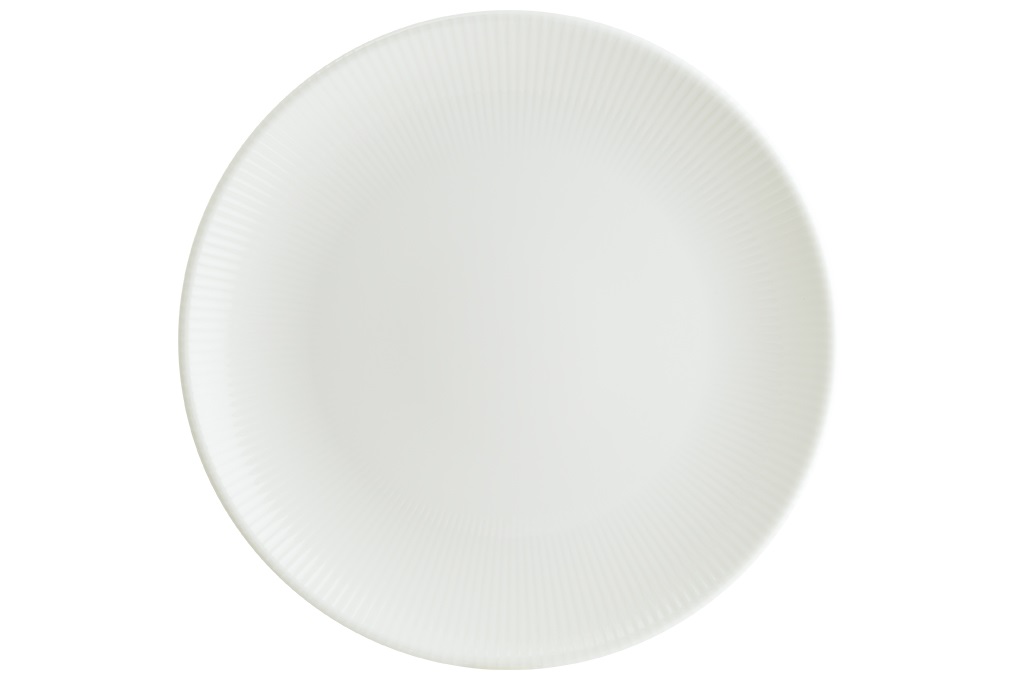 Тарелка 21 см белый Ирис