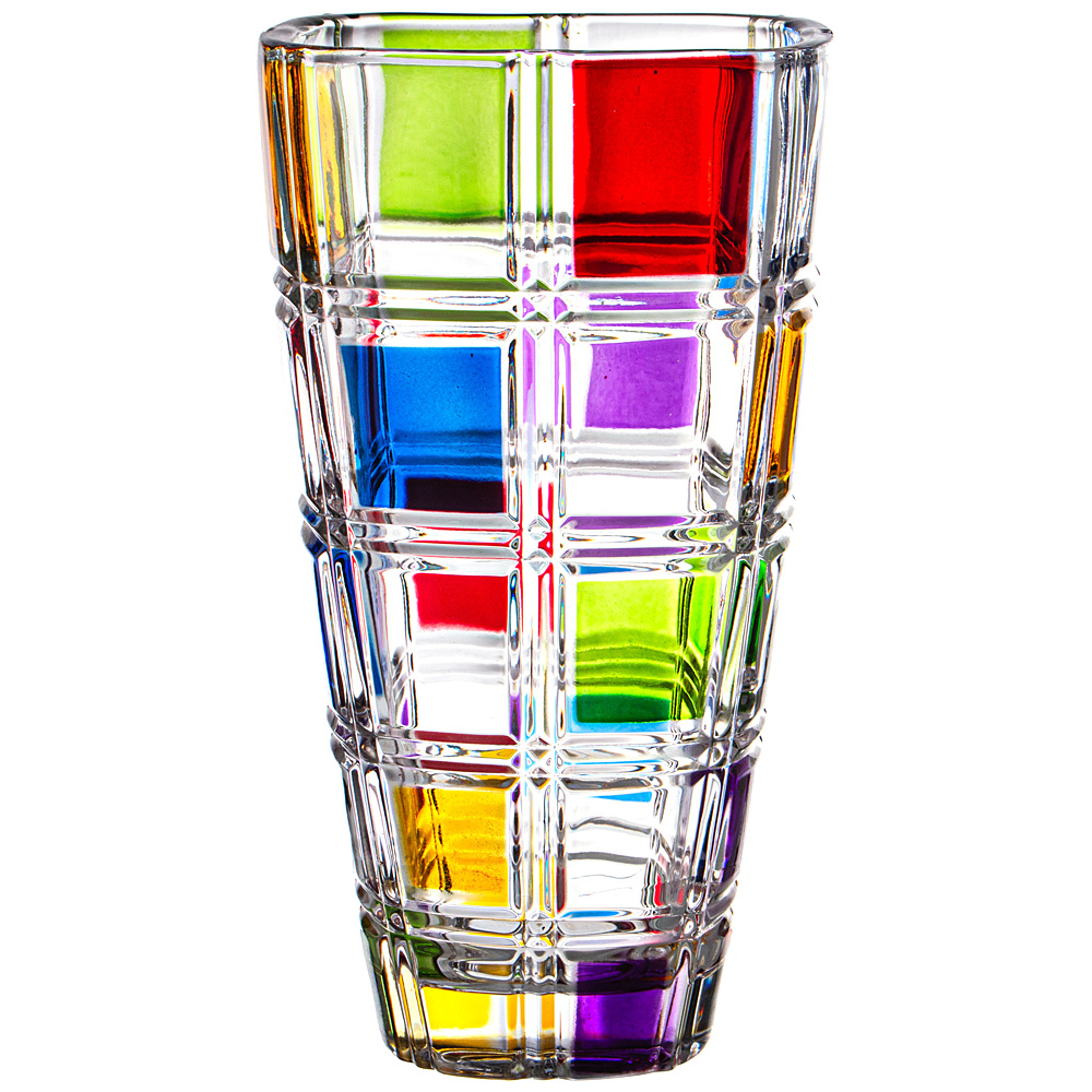 Ваза "SQUARE COLORED" 13,5 * 24,5 см