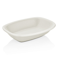 Салатник прямоугольный 20 см 450 мл белый "Arel", By Bone