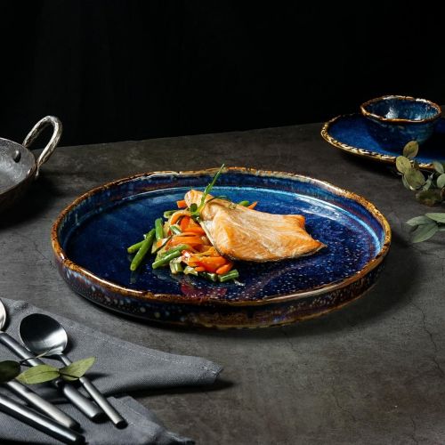 Тарелка с бортом d=26 см, h=3 см, 500 мл, фарфор,серия "Aqua Blue" P.L.