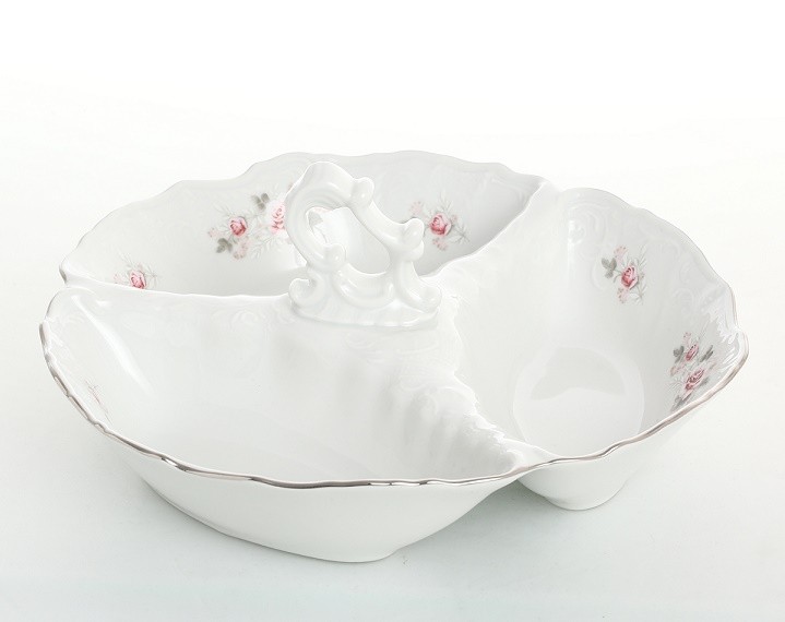 Менажница 30 см Thun Бернадот/Серая роза/платина