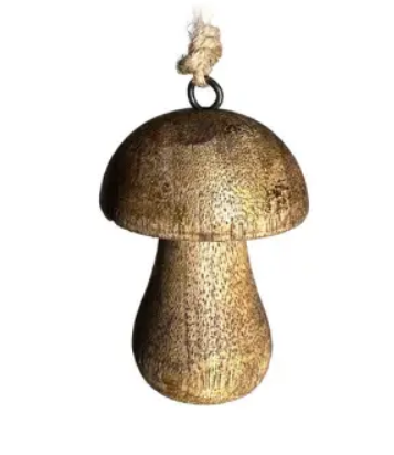 Подвес ГРИБ 5х7 см, дерево, коричневый