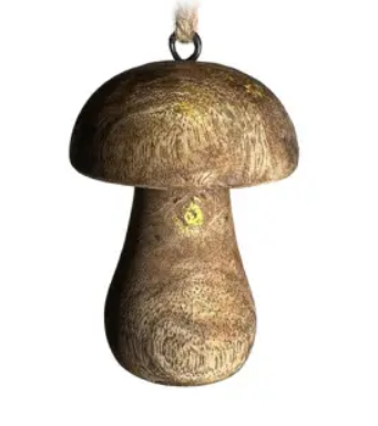 Подвес ГРИБ 6х9 см, дерево, коричневый