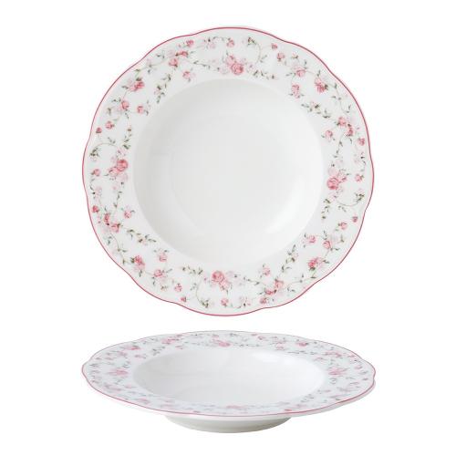 Тарелка глубокая 23 см "Retro Ritz-La Vie En Rose", Noble