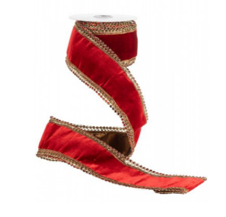 Лента красная 10 см*4,5 м.