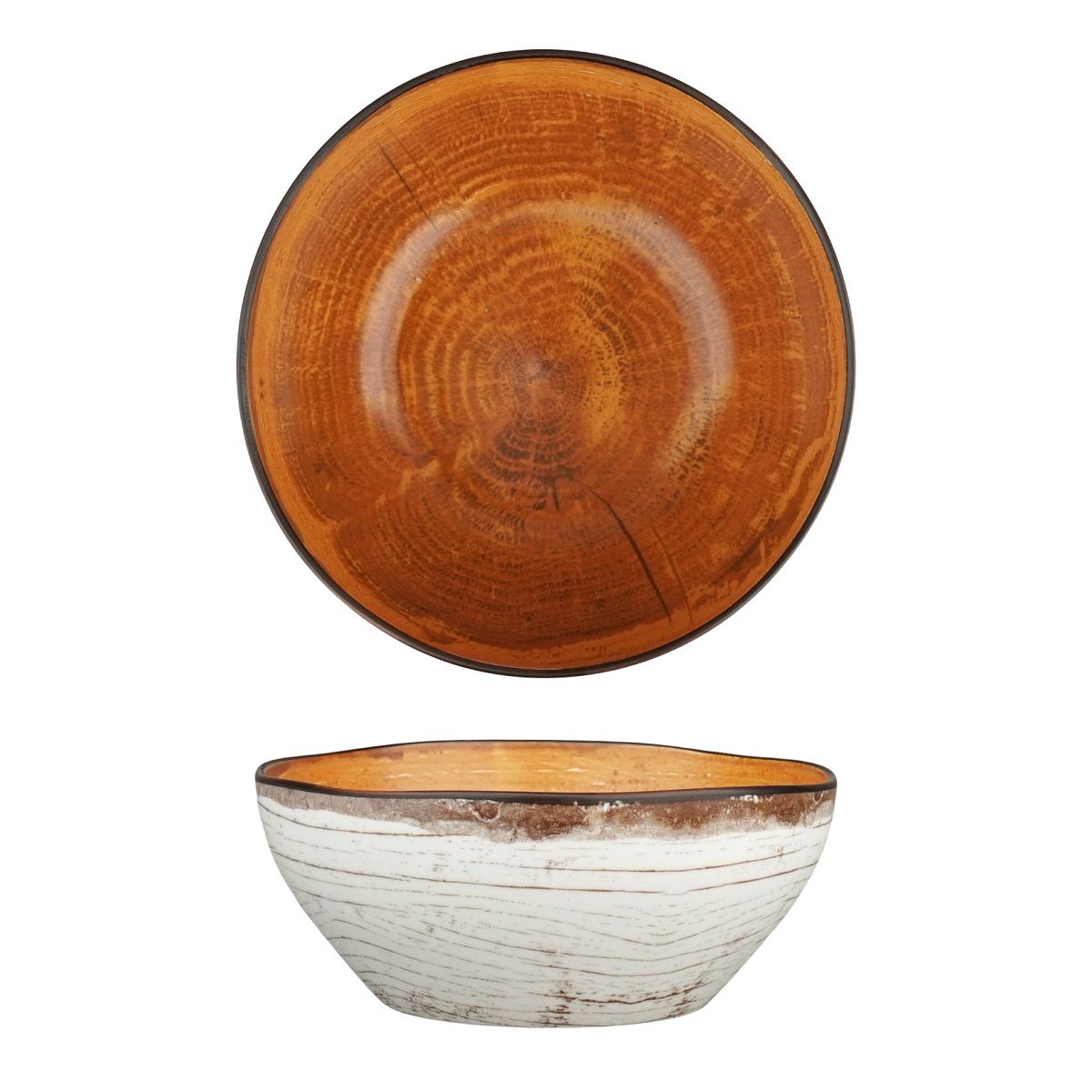 Салатник 16 см, фарфор, cерия WOOD-FUSION