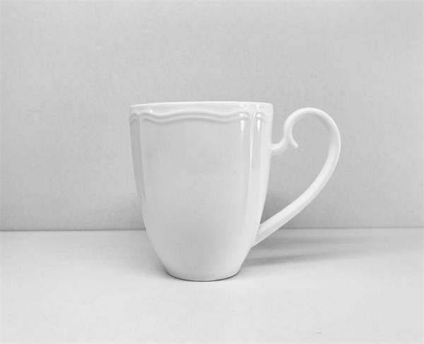 Кружка 380 мл, 13,2x8,7 см h 14,6 см, фарфор, Grazia