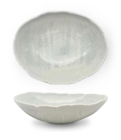 Салатник овальный 1 л, 25,5х20,5 см h 7 см, фарфор, Boletus Fusion