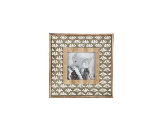 Фоторамка, цвет зеленый, дерево, 20.5x1.2x20.5см