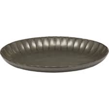 Блюдо овал. 22x15.4xH2.7 CM, Green INKU