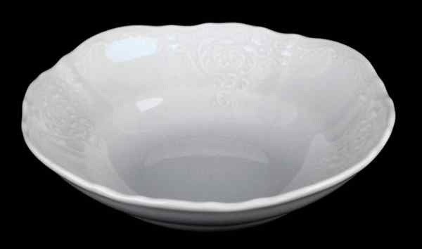 Салатник 16 см Бернадотт без декора, белое, фарфор