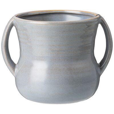 Ваза серая с двумя ручками 17*13*12,5 см 2050 мл