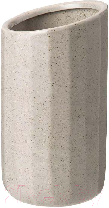 Ваза серая скошенная 11,5*21 см 1700 мл