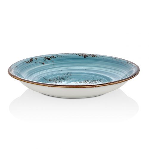 Тарелка глубокая 21 см  голубая "Infinity", By Bone