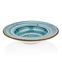 Тарелка д/пасты гастро 25 см 400 мл голубая "Infinity", By Bone