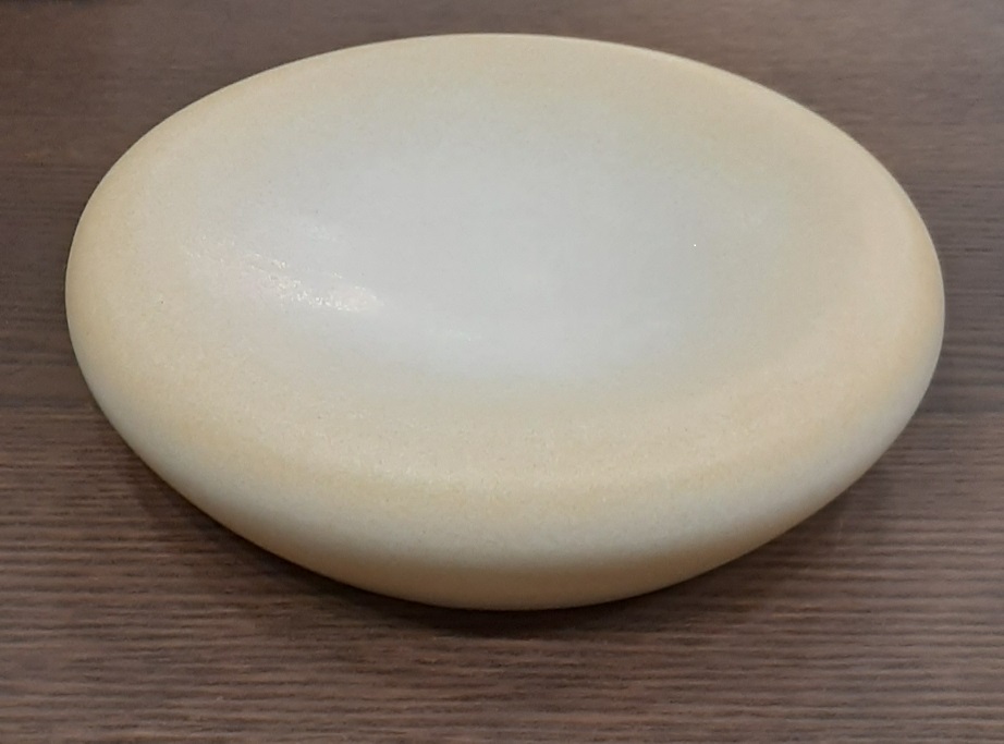 Фарфоровый пончик 20 см Цветок ванили, Stone (закрытое дно)