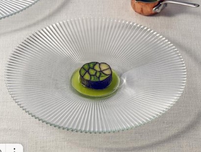 Тарелка d 26,5 см h 3 см, стекло, прозрачная, Aria