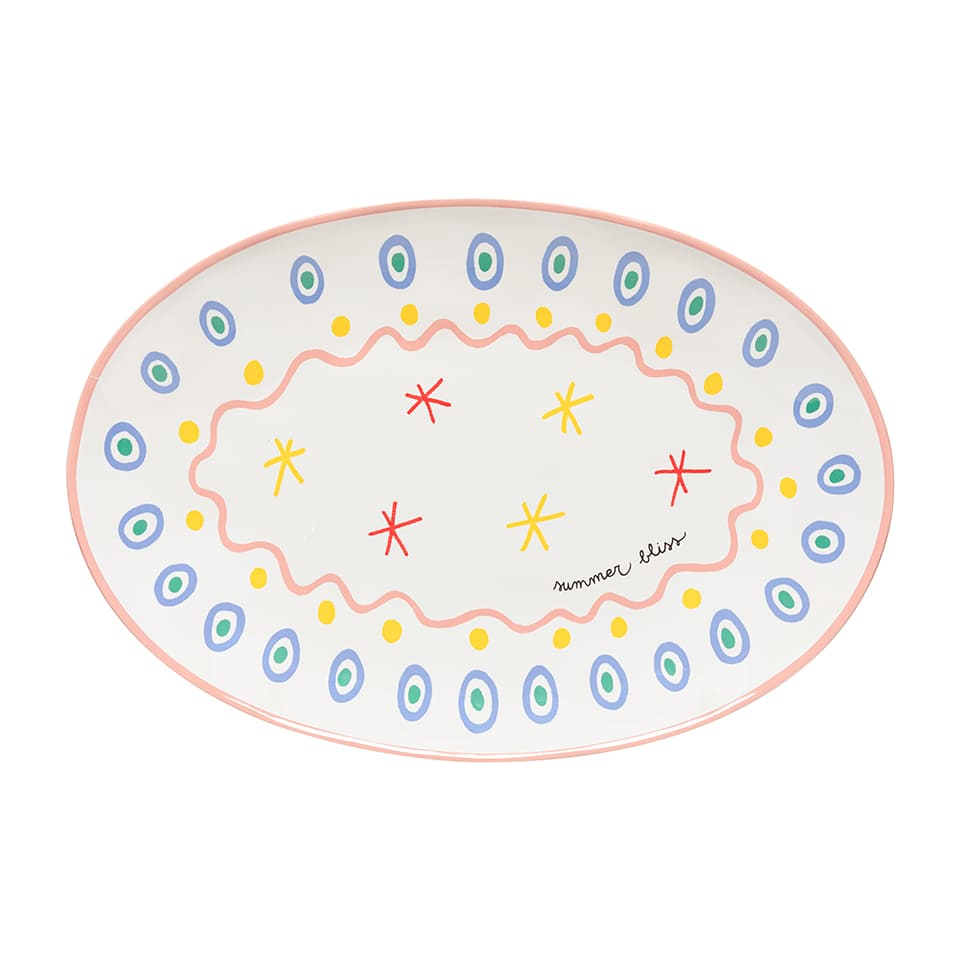Блюдо овальное 45*31 см SUN керамика, Summer Bliss