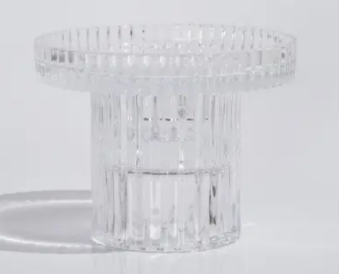 Подсвечник 10х10 см, стекло, прозрачный