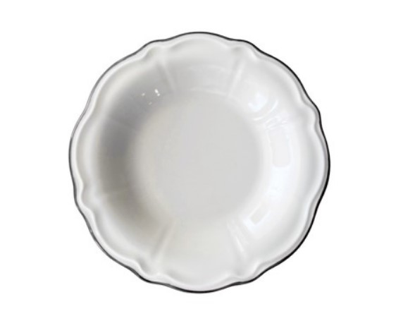 Тарелка глубокая 22 см Black Line Fulya