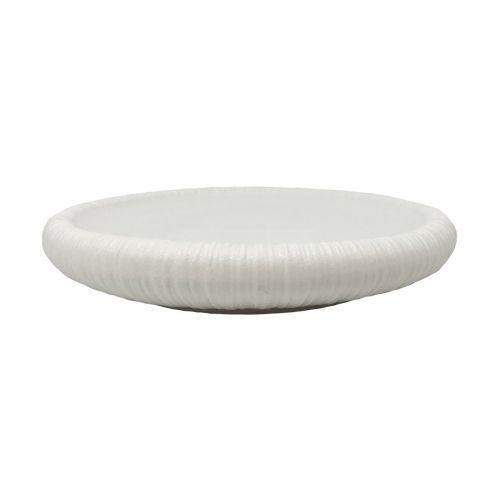 Тарелка 17,5 см объемная White Moon