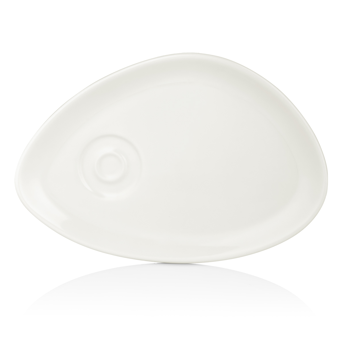 Блюдце ассим. чайное 25*17 см белое "Arel", By Bone