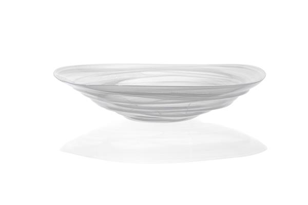 Салатник d 30 см h 6,5 см, стекло, цвет / декор белый, Ventum