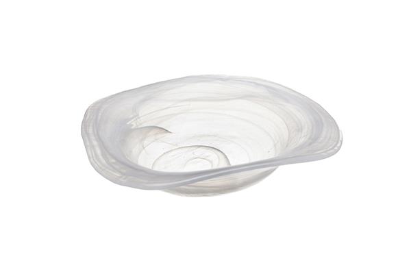 Тарелка глубокая d 21 см h 5 см, стекло, цвет / декор белый, Helix