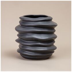 Ваза Черная 18*18 см, керамика
