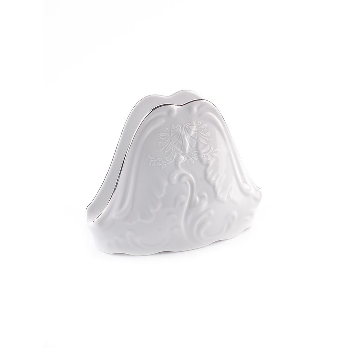 Салфетница Рококо без декора, фарфор