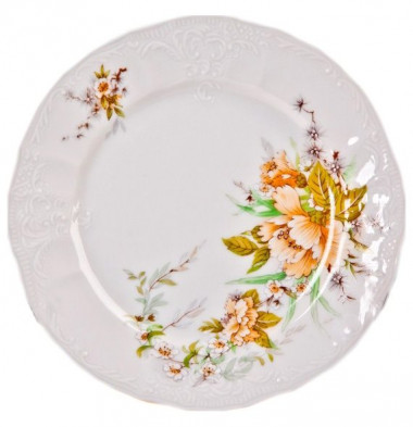 Тарелка 21 см Осенний букет, Бернадотт, фарфор