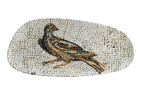 Блюдо ассиметричное 36*16 см Птичка Месопотамия