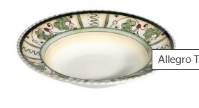 Тарелка глубокая 28см 560мл ID Fine Allegro