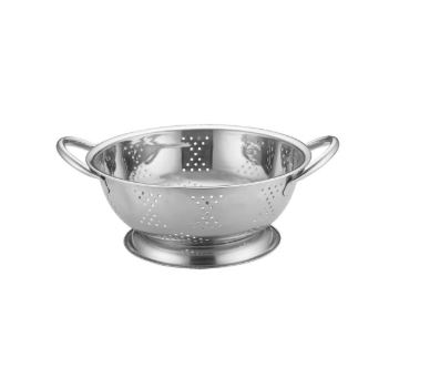 Дуршлаг сталь нерж. D=38,H=19,L=39,B=46,5см металлич.