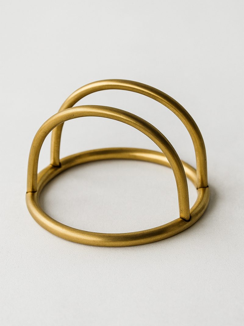 Салфетница латунная дуга Брасс 10х7 см Gibco